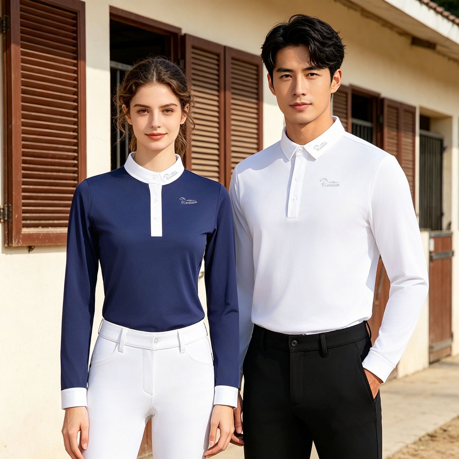 Cycling Gear Apparel - Maglia a maniche lunghe da equitazione