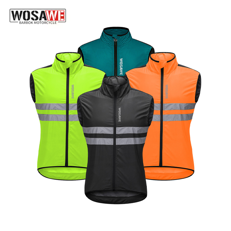 Cycling Gear Men - Gilet Antivento da Ciclismo WOSAWE per