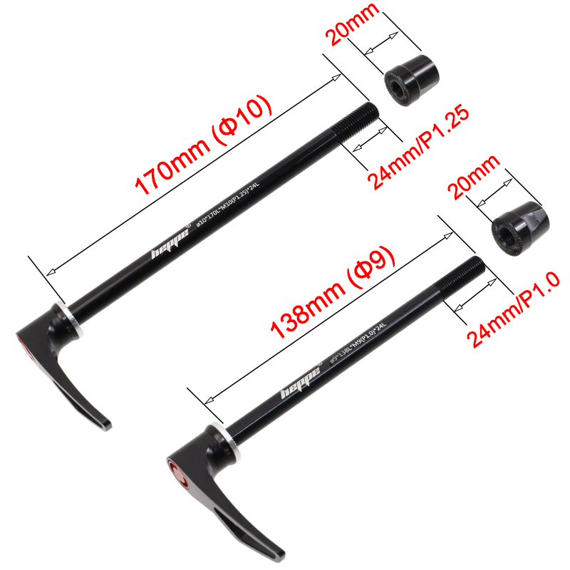 HEPPE Bike Thru Axle 9x100 10x - Quick Release Skewer recensione e prezzo
